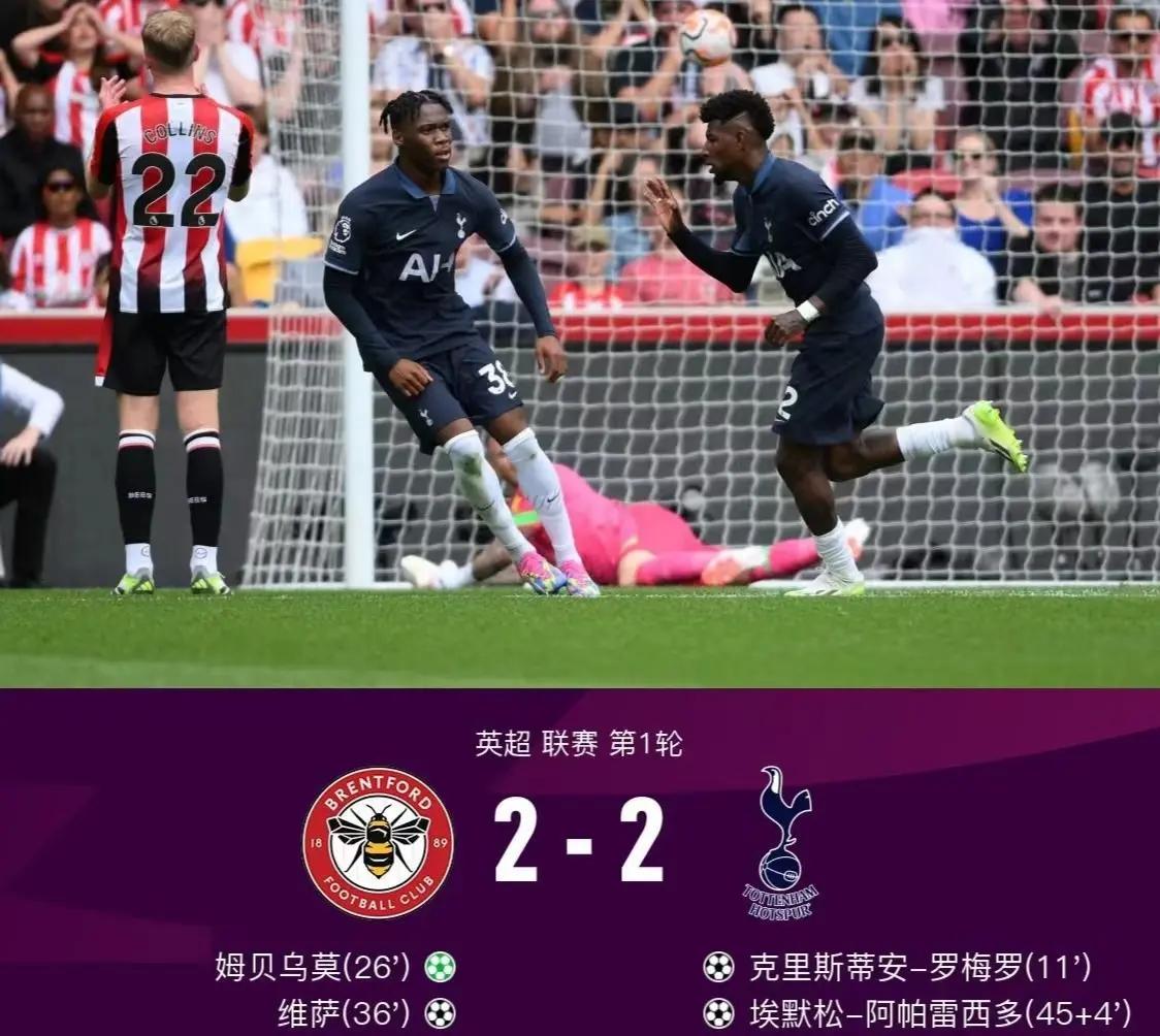 关于热刺主场逼平沃特福德，阿斯顿维拉主场战胜热刺的信息